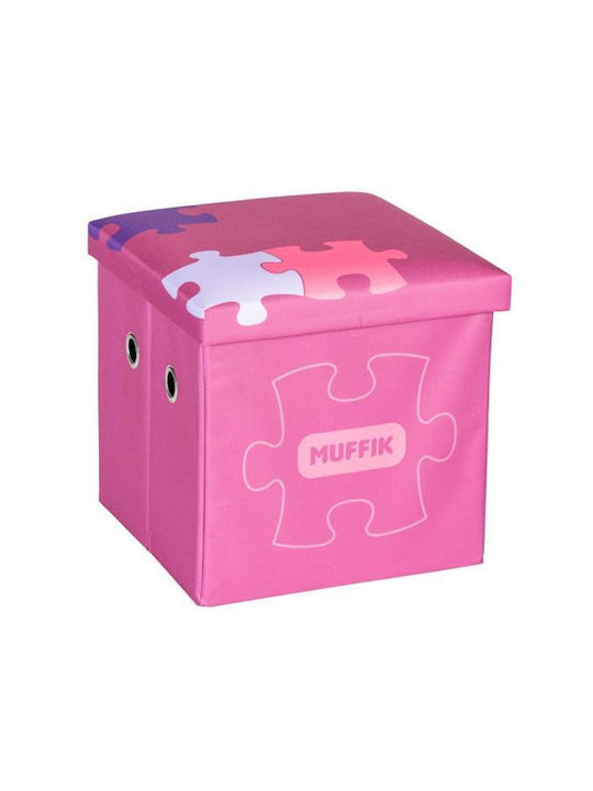 Askato Children's Storage Box Pink 35x35x35cm 1pcs