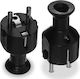 Volteo Male Schuko Plug Black