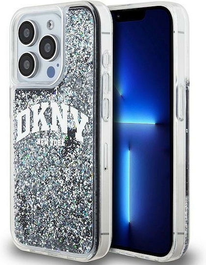 DKNY Liquid Back Cover Plastic / Silicon Negru (iPhone 13 Pro)