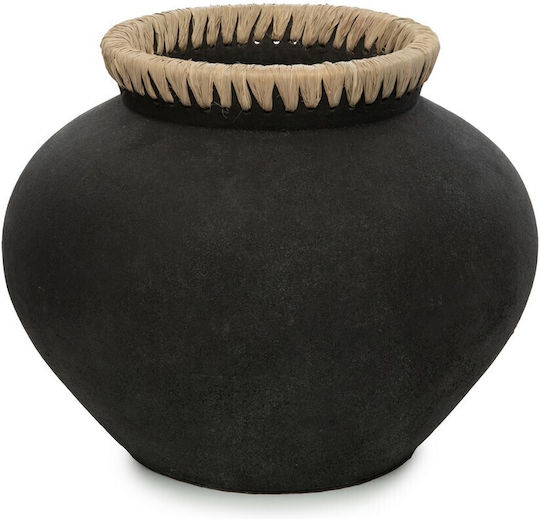 Bazar Bizar Βάζο Πήλινο Πορτοκαλί 33x33xΥ27cm