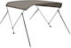 vidaXL Tenta Barca Aluminiu M179xL156xH93cm Gri Culoare