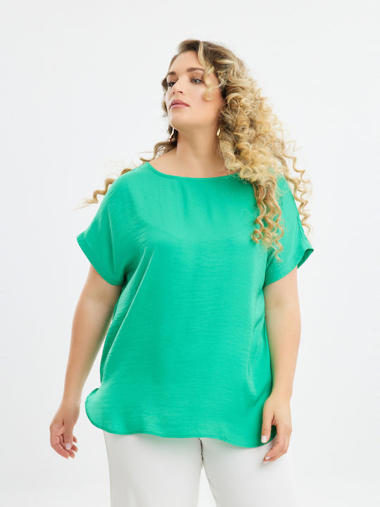 Mat Fashion Women's Blouse Green