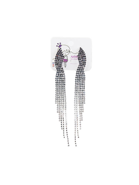 Earrings Loreen Silver Black