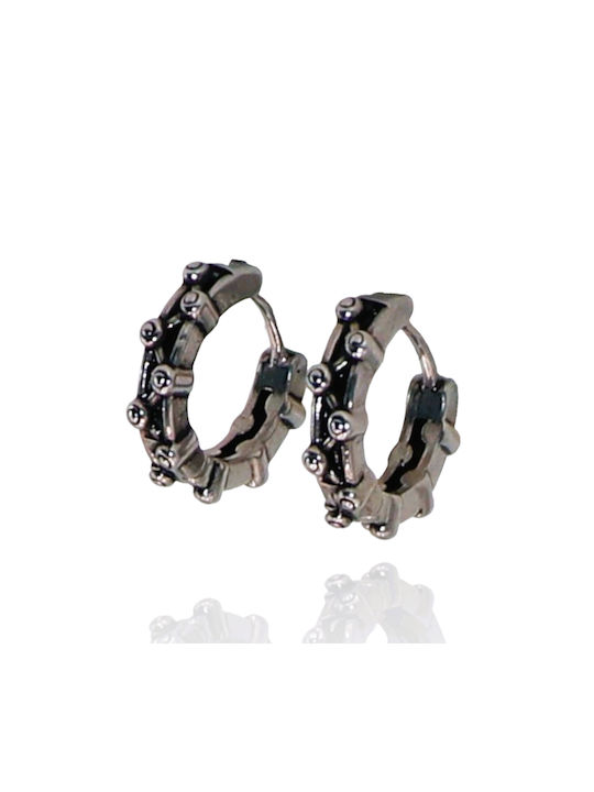 Men's Earrings Hoops made of Steel