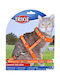 Trixie 4209 Katzenleine mit Anleitung Orange 10mm x 23 - 39cm