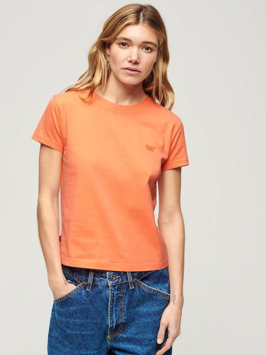 Superdry D1 Ovin Essential Logo Fitted Women's T-shirt orange