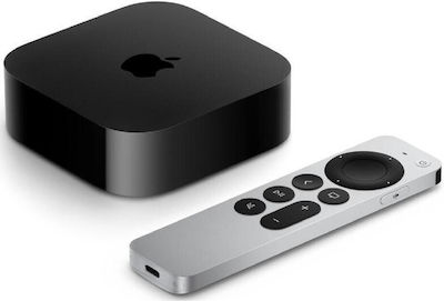 Apple TV Box TV 4K 4K UHD cu WiFi și 128GB Spațiu de stocare cu Sistem de operare tvOS și Siri