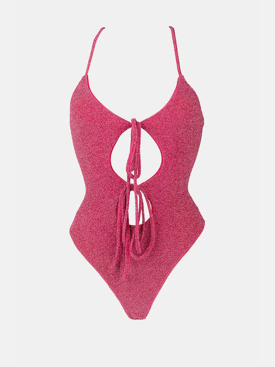 Luigi One-Piece Swimsuit Fuchsia