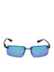 Maui Jim Men's Sunglasses with Gray Metal Frame and Blue Gradient Mirror Lens B626-14