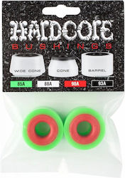 Powell Peralta 85a Hardcore Barrel Skateboard Bushings Set 2 Grün Rot Soneqtchcb85g2000000