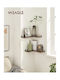 Corner Wall Shelf Gray 40x29x14 cm