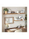 Shelf Wall Dark Brown 80x20x3.8cm