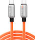 Cabletime USB 2.0 Cable USB-C male - USB-C 240W PD Πορτοκαλί 1m CT-CM240-ZSO1