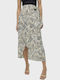 Vero Moda Midi Envelope Skirt Ecru