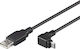 PremiumCord Regular USB 2.0 to micro USB Cable Μαύρο 1m (ku2m1f-90) 1τμχ