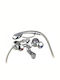 Hydroland Mixing Shower Shower Faucet Complete Set Silver
