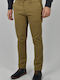 Piros 6 Ανδρικό Παντελόνι Chino Skinny Fit Μπεζ