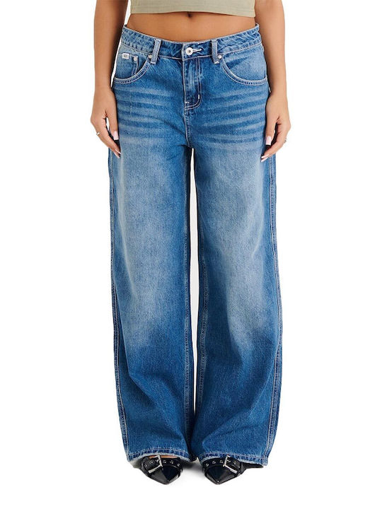 The Ragged Priest Women's Jean Trousers in Relaxed Fit FADED BLUE