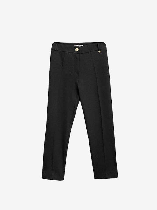 Genia Women's Fabric Trousers Black