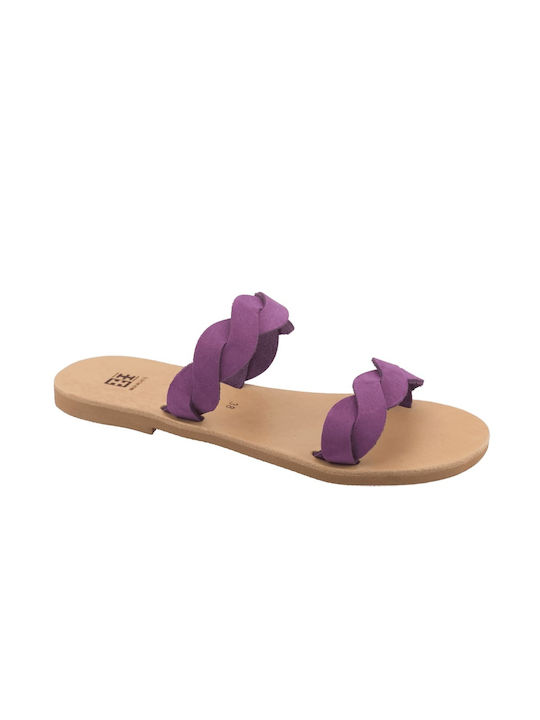 ΞΞ Handmade Leather Women's Sandals Purple
