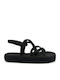 Flache Sandalen für Damen in Schwarz Farbe