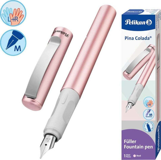 Pelikan Piesă de Schimb pentru Vârf de Peniță Medium Roz din Plastic cu Roșu Cerneală și cu 1 Vârfuri de Schimb