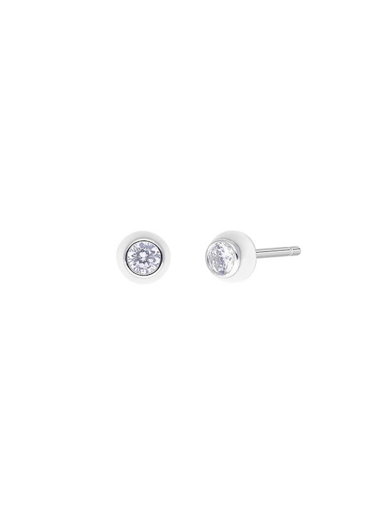 Marea Kids Earrings Studs with Stones made of Silver