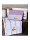 Silk Fashion Μπουκάλι Tea Towel from 100% Cotton Lila 50x70cm 2pcs
