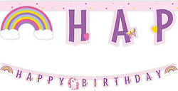 Procos Happy Birthday Ghirlandă Pentru Petrecere Unicorni 200 cm