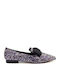 Lederne Damen Ballerinas Spitz zulaufend in Mehrfarbig Farbe