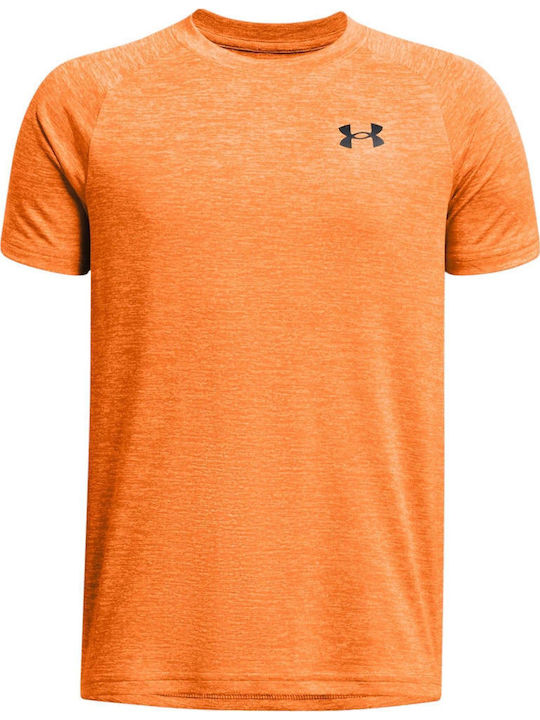 Under Armour Παιδικό T-shirt Πορτοκαλί Tech 2.0