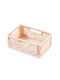 Coș de Depozitare Plastic Roz 22x15x8.5cm 1buc