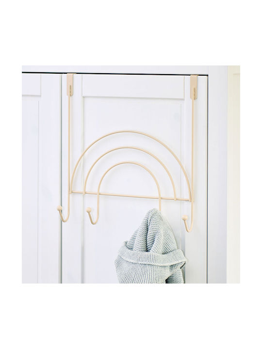 Zeller Door Hook 4 Slots Metallic 32x10x33cm
