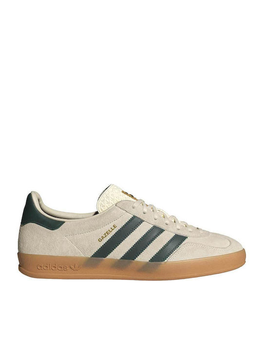 Gazelle Indoor Pentru Bărbați Adidași Crem Alb / Verde Colegial