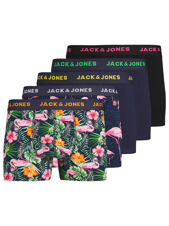 Jack & Jones Herren Boxershorts Mehrfarbig 5Packung