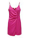 Only Mini Evening Dress Satin Magenda