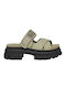 Ugg Australia Ashton Slide Damen Flache Sandalen in Grün Farbe