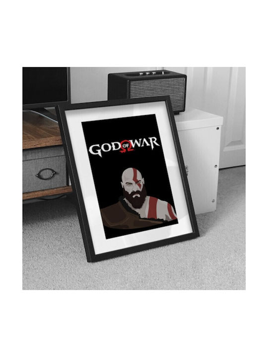 Walls God Of War 2 Frame Wooden natural frame 30x40cm