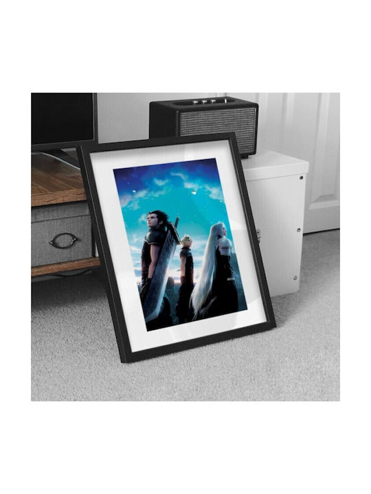 Walls Final Fantasy Vii Frame Wooden black frame 40x50cm