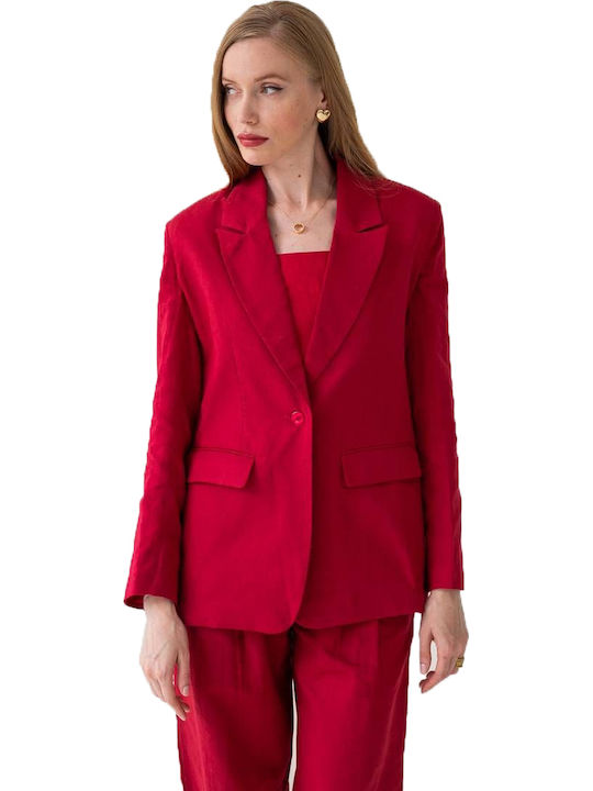 Mind Matter Philippa Damen Blazer Rot