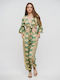 Ble Resort Collection Γυναικεία Παντελόνα Παραλίας Πράσινο/καφέ