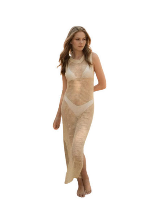 Lingerie Boutique Damen Kleid Strand Beige