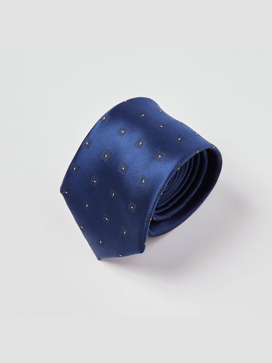 Aristoteli Bitsiani Herren Krawatte Gedruckt in Blau Farbe