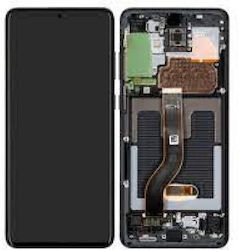 Samsung G985f G986b Galaxy S20 Plus Front Cover LCD and Touch with No Front Camera Cosmic Black Original Service Pack