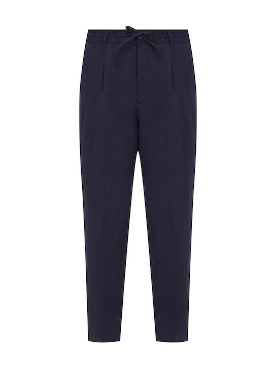 Hugo Boss Men's Trousers in Relaxed Fit Dark Blue