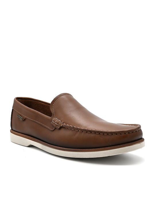 Pegada Δερμάτινα Ανδρικά Loafers σε Καφέ Χρώμα