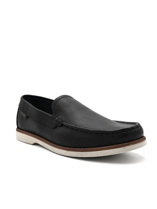 Δερμάτινα Ανδρικά Loafers σε Μαύρο Χρώμα