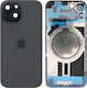 Πίσω Γυαλί Ατσάλινη Πλάκα Μαγνήτες Magsafe & Camera Lens Iphone 15 Black