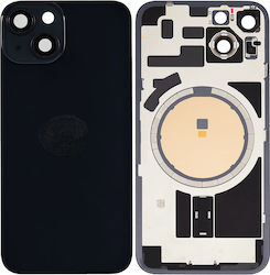 Back Glass Steel Plate Magnets Magsafe & Camera Lens iPhone 14 Black