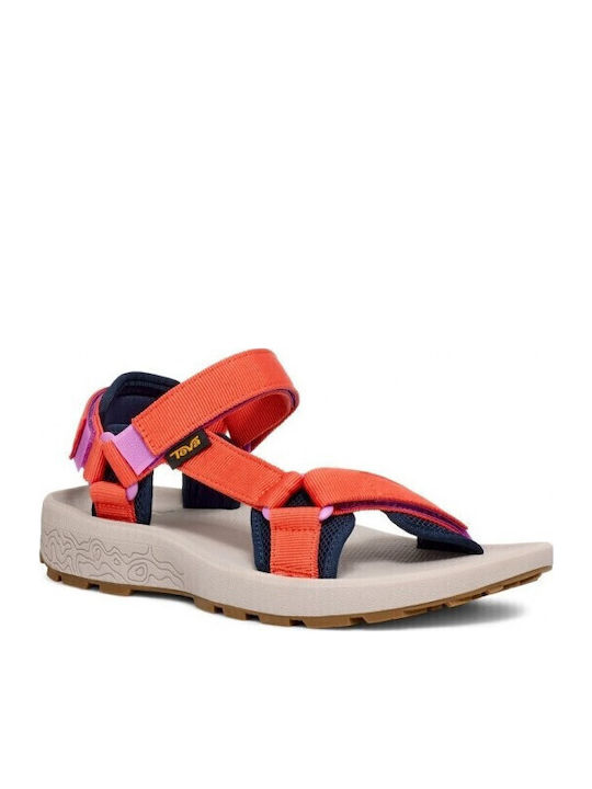 Teva Women's Flat Sandals Sporty in Orange Color